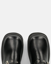 TOKIE - stivaletti anfibi neri con cinturini