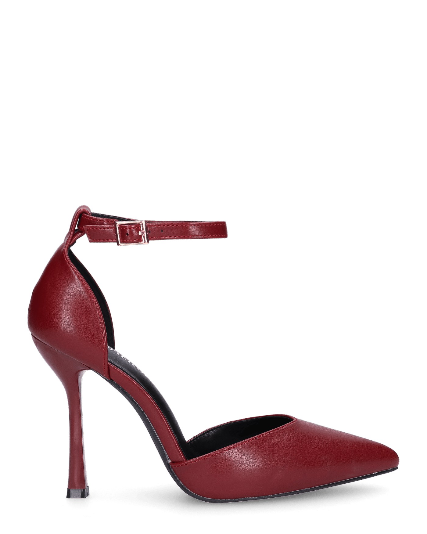 AALIA - decolette tacchi alti in ecopelle bordeaux e suola nera