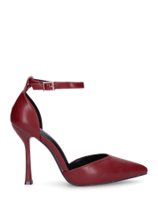 AALIA - decolette tacchi alti in ecopelle bordeaux e suola nera