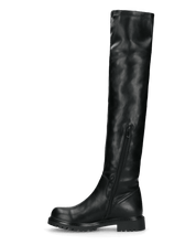 ABBYS - stivali spora il ginocchio con suola tipo anfibio