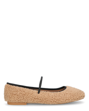 ALISSA - ballerine beige chiaro effetto peluche con suola beige