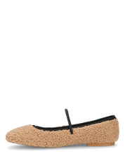 ALISSA - ballerine beige chiaro effetto peluche con suola beige