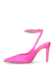 ANNAGRETA - decolette il lycra fucsia con gemme nel cinturino