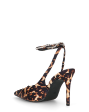 ANNAGRETA - decolette il lycra leopardato con gemme nel cinturino