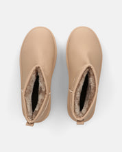 ARLENA - stivaletti in ecopelle khaki imbottiti all' interno