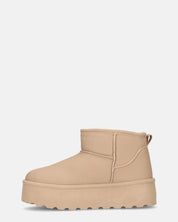 ARLENA - stivaletti in ecopelle khaki imbottiti all' interno