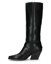 ARMIDA - stivali alti con tacco e fibbie laterali regolabili