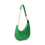 AYMAN - borsetta a spalla con zip in ecopelle verde