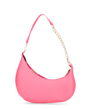 AYMAN - borsetta a spalla con zip in ecopelle rosa