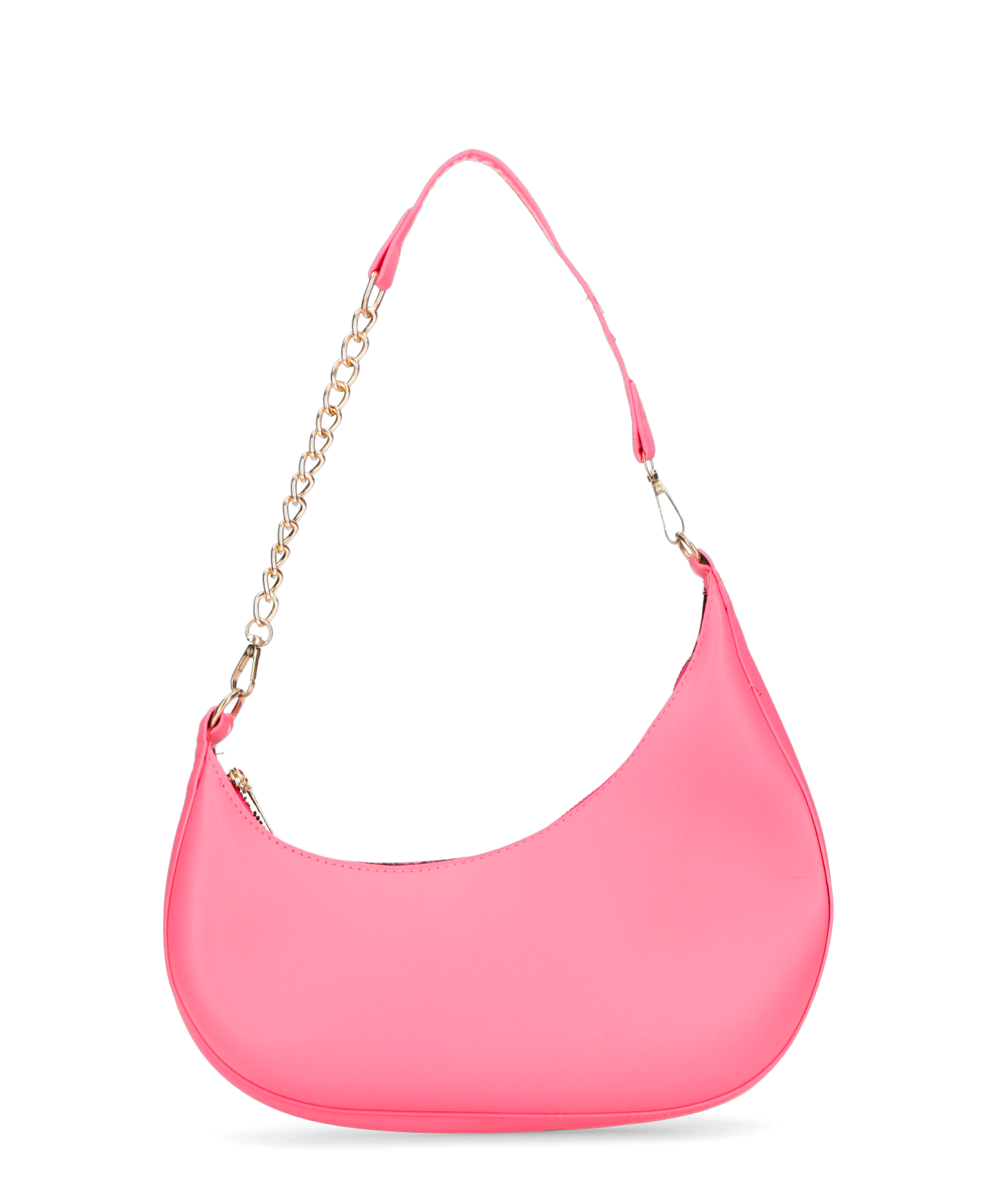 AYMAN - borsetta a spalla con zip in ecopelle rosa