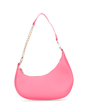 AYMAN - borsetta a spalla con zip in ecopelle rosa