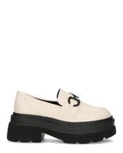 BESSIE - scarpe bianche platform con decorazione