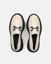 BESSIE - scarpe bianche platform con decorazione