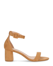 CAMILLA - sandale à talon en daim beige