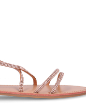 CINDY - sandali con lacci in diamantini bronzo