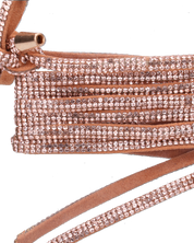 CINDY - sandali con lacci in diamantini bronzo