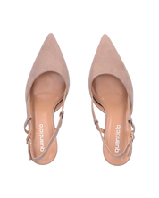 CONCHITA - décolleté beige con cinturino e tacco a spillo