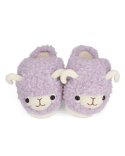 DEEDEE - pantofole viola a forma di pecorella in materiale peluche