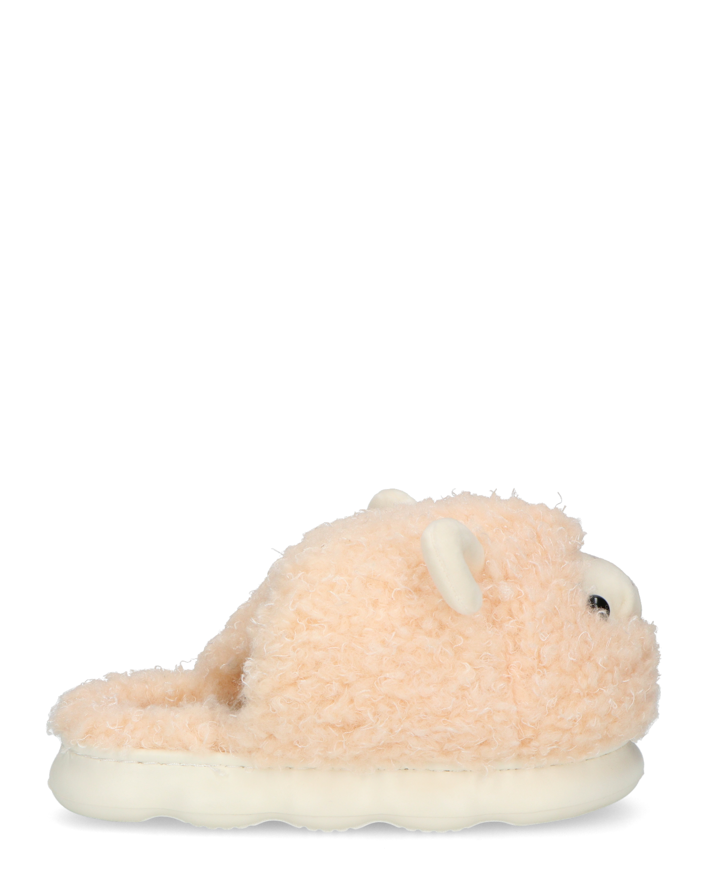 DEEDEE - pantofole beige a forma di pecorella in materiale peluche