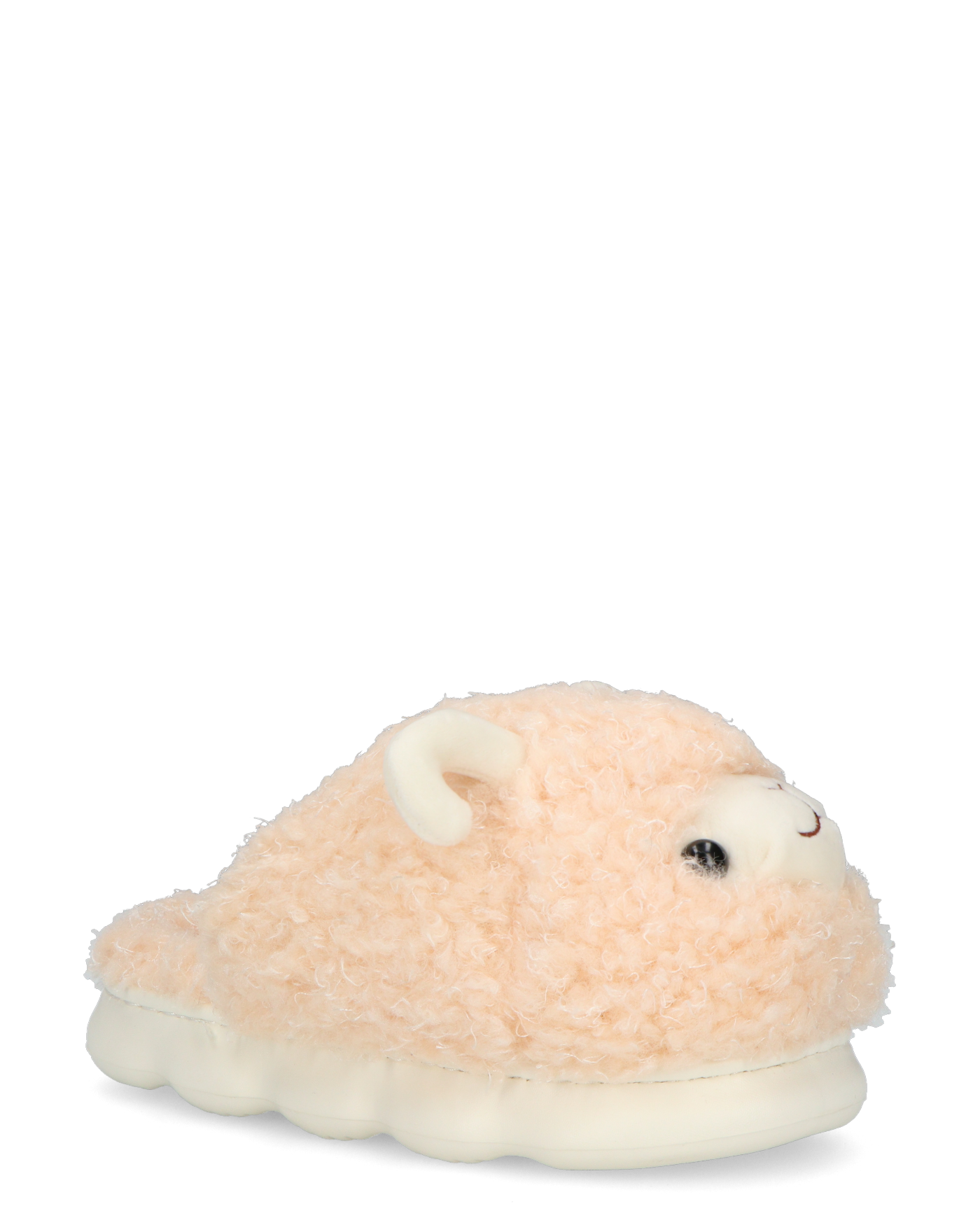 DEEDEE - pantofole beige a forma di pecorella in materiale peluche