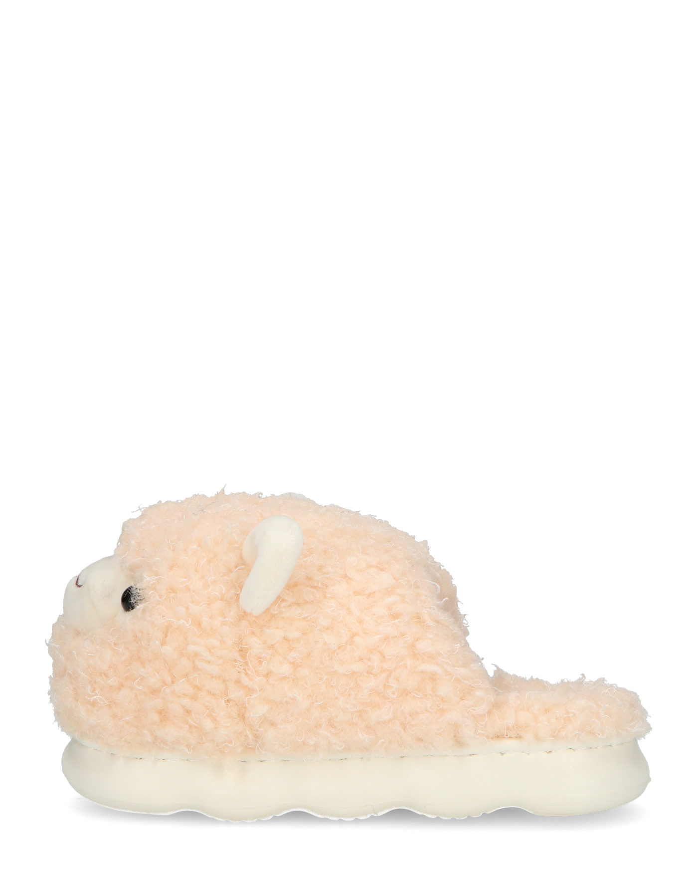 DEEDEE - pantofole beige a forma di pecorella in materiale peluche