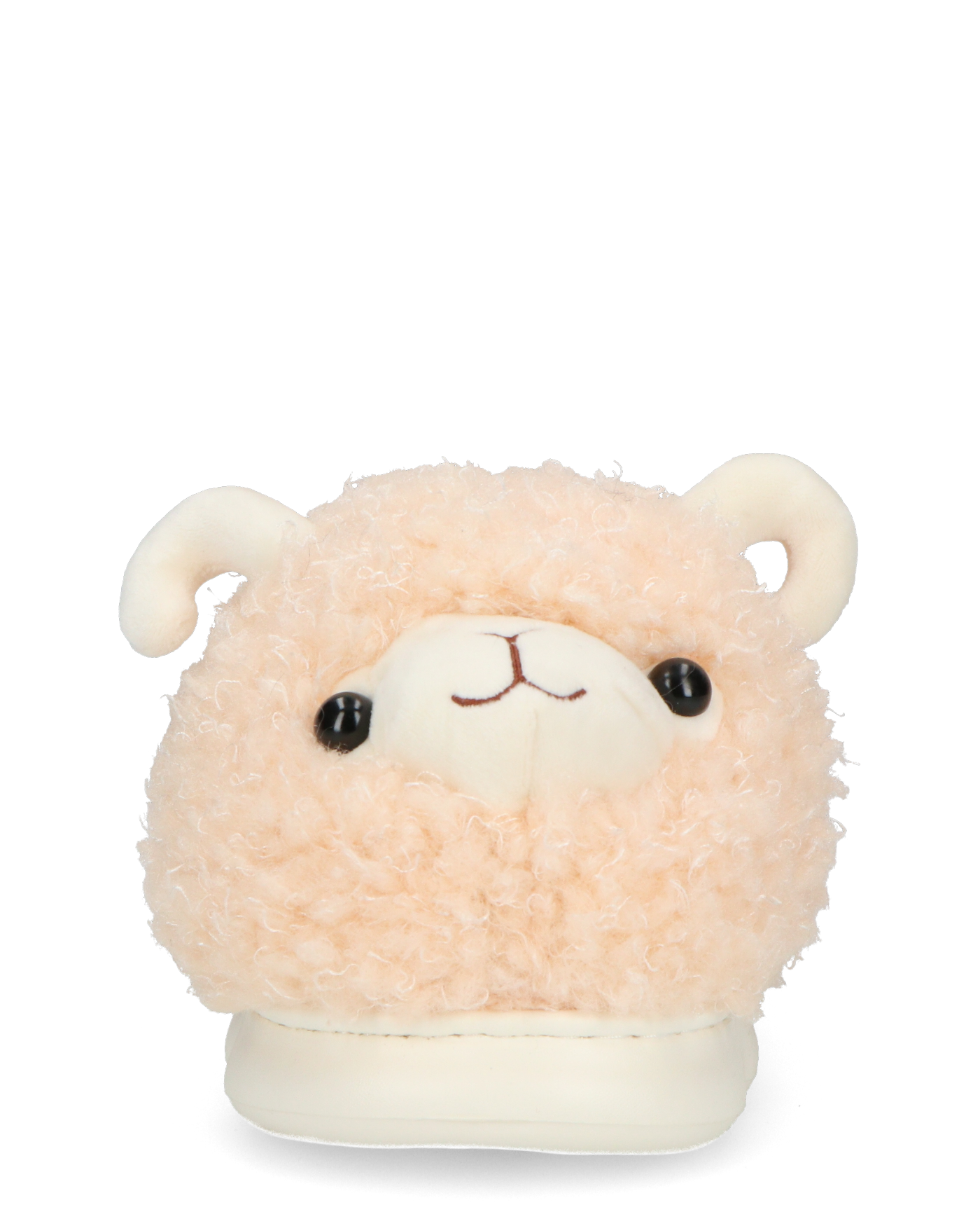 DEEDEE - pantofole beige a forma di pecorella in materiale peluche