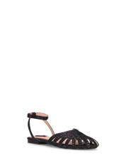 ELISSA - sandali neri con gemme e suola in PU