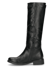 ESTIA - stivali alti neri con cinturino e cerniera laterale