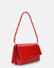 FANCY - borse in glassy rosso con chiusura magnetica