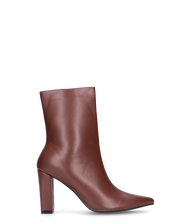 FEDRIKA -  Stivale 2 in 1 in ecopelle marrone: da stivale alto a stivaletto con un semplice gesto