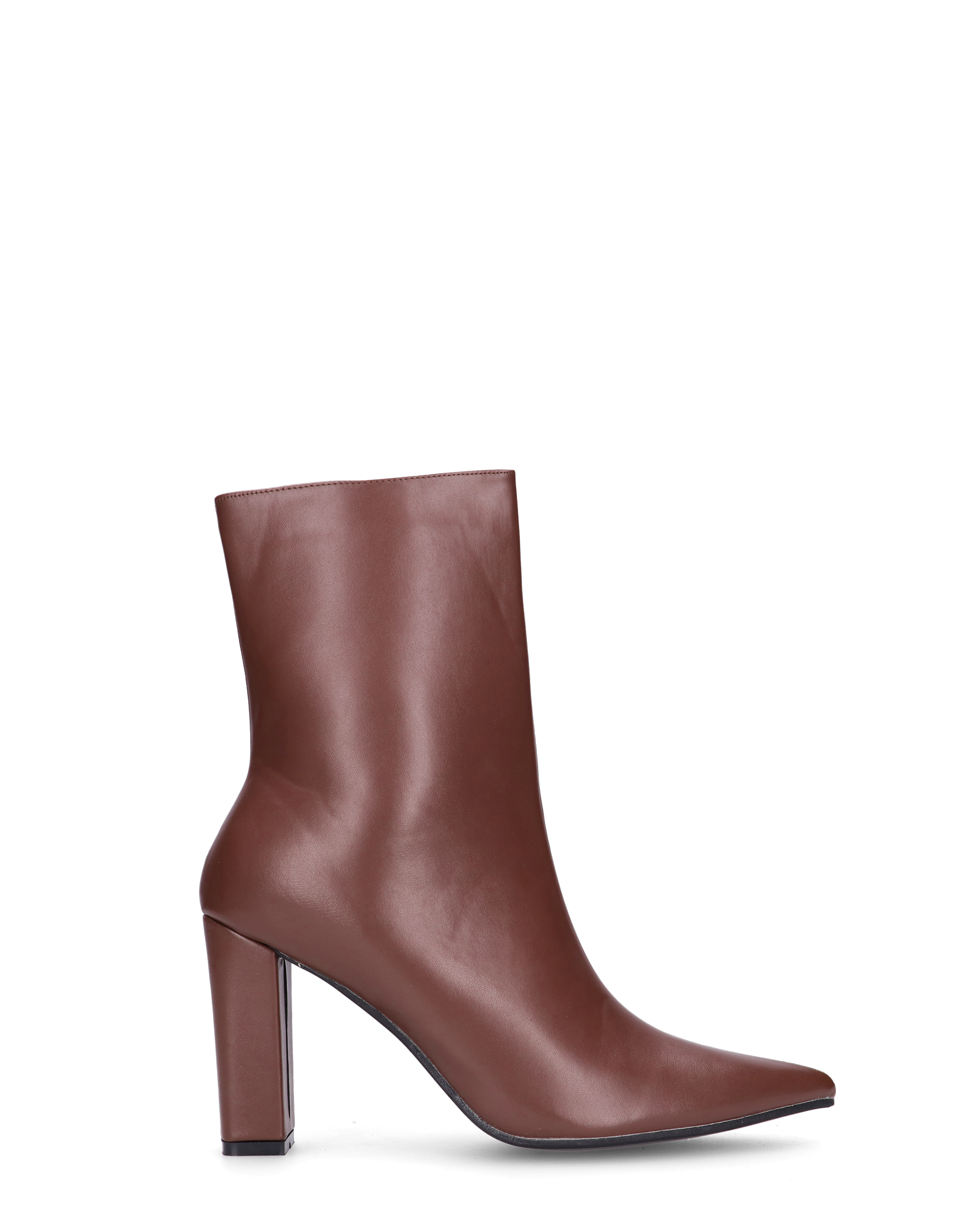 FEDRIKA -  Stivale 2 in 1 in ecopelle marrone: da stivale alto a stivaletto con un semplice gesto