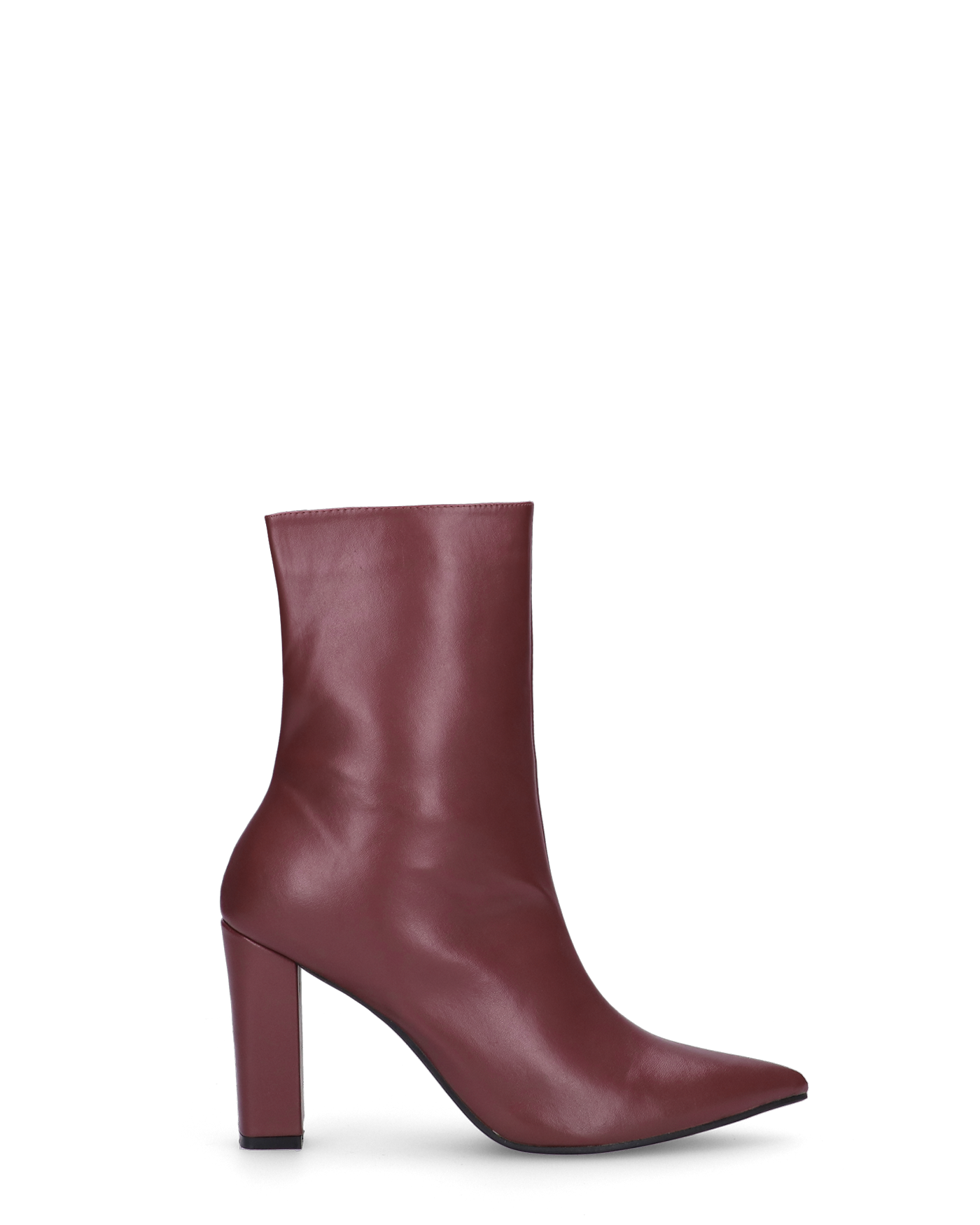 FEDRIKA -  Stivale 2 in 1 in ecopelle bordeaux: da stivale alto a stivaletto con un semplice gesto