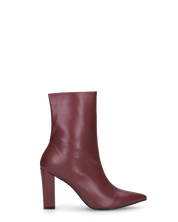 FEDRIKA -  Stivale 2 in 1 in ecopelle bordeaux: da stivale alto a stivaletto con un semplice gesto