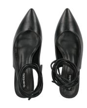 FLORIDA - decolette neri con tacco quadrato e lacci