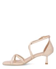 FRANCY - sandali in simil pelle beige con cinturino