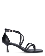 FRANCY - sandali in simil pelle nera con cinturino