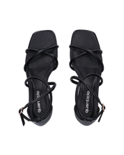 FRANCY - sandali in simil pelle nera con cinturino