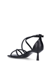 FRANCY - sandali in simil pelle nera con cinturino