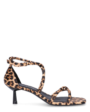 FRANCY - sandali in simil pelle leopardata con cinturino