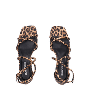 FRANCY - sandali in simil pelle leopardata con cinturino