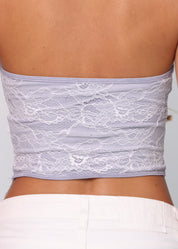 JULIET - top corpetto blue