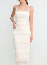 AIKO - vestito lungo beige chiaro