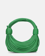 JELENA - borsetta verde con chiusura zip con tracolla aggiuntiva