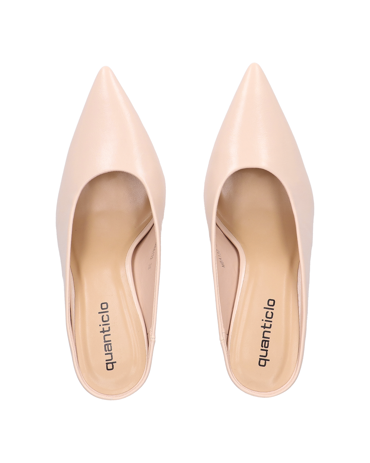 JEMMIE - décolleté in ecopelle beige con soletta beige