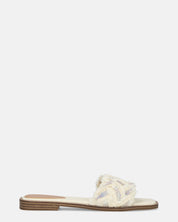 JOELE - ciabattine beige con gemme