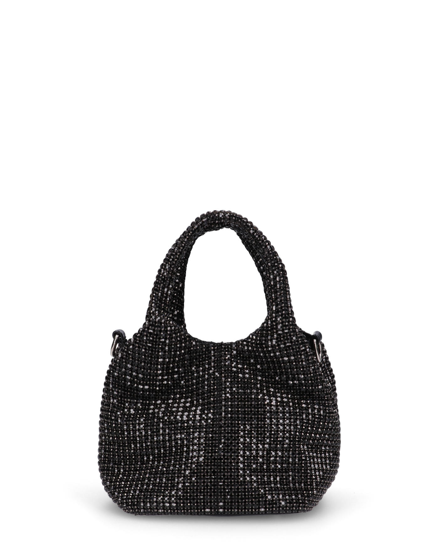 JOSIE - borsetta a mano nera in glitter