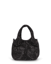 JOSIE - borsetta a mano nera in glitter