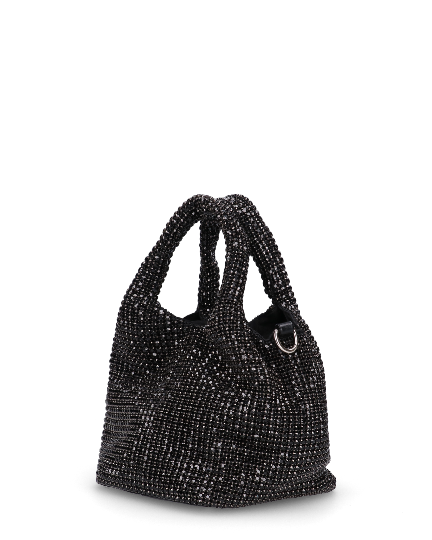 JOSIE - borsetta a mano nera in glitter