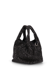 JOSIE - borsetta a mano nera in glitter