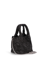 JOSIE - borsetta a mano nera in glitter